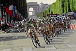 Kim Kirchen pendant Schleck whrend der 21. Etappe der Tour de France 2009